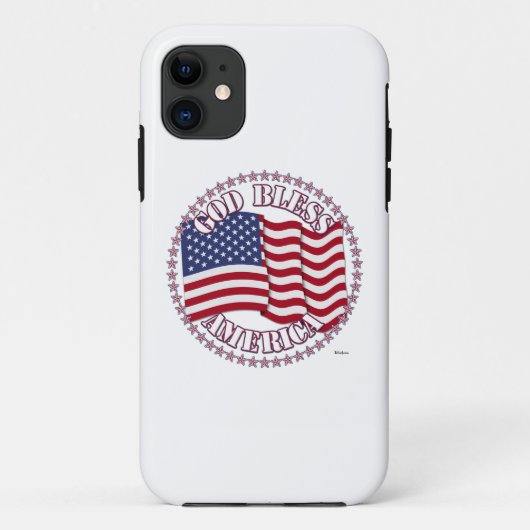 アメリカ国旗と50星でアメリカを祝福 Case-Mate iPhoneケース (裏面)