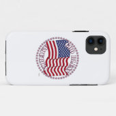 アメリカ国旗と50星でアメリカを祝福 Case-Mate iPhoneケース (裏面(横))