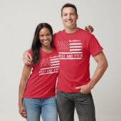 アメリカ国旗と"史上最高のパパ"ギフト 父の日 Tシャツ (ユニセックス)