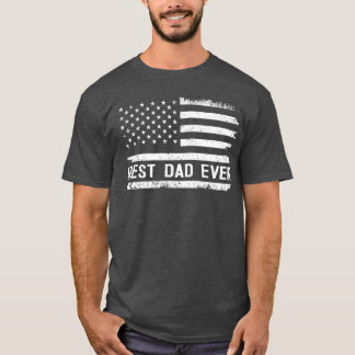 アメリカ国旗と"史上最高のパパ"ギフト 父の日 Tシャツ