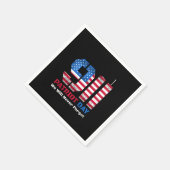 アメリカ国旗とnを持つベクトル愛国者の日デザイン スタンダードカクテルナプキン (角)