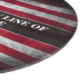 アメリカ国旗にテキストを追加する カッティングボード (角)