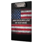 アメリカ国旗にテキストを追加する クリップボード (左)