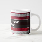 アメリカ国旗にテキストを追加する ジャンボコーヒーマグカップ (右)