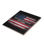 アメリカ国旗にテキストを追加する タイル (側面)