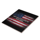 アメリカ国旗にテキストを追加する タイル (側面)