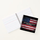 アメリカ国旗にテキストを追加する ノートブック (内部)