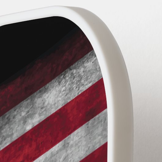 アメリカ国旗にテキストを追加する ピックルボールラケット (左詳細)