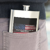 アメリカ国旗にテキストを追加する フラスク (インサイチュ)