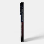 アメリカ国旗にテキストを追加する Case-Mate iPhoneケース (裏面 / 左)
