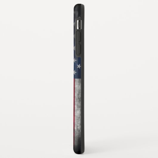 アメリカ国旗にテキストを追加する Case-Mate iPhoneケース (裏面/左)