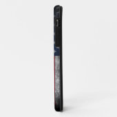 アメリカ国旗にテキストを追加する Case-Mate iPhoneケース (裏面/左)