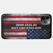 アメリカ国旗にテキストを追加する Case-Mate iPhoneケース (裏面(横))