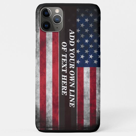 アメリカ国旗にテキストを追加する Case-Mate iPhoneケース (裏面)