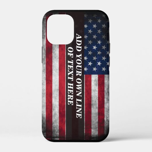 アメリカ国旗にテキストを追加する Case-Mate iPhoneケース (裏面)