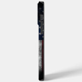 アメリカ国旗にテキストを追加する Case-Mate iPhoneケース (裏面 / 左)