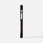 アメリカ国旗にテキストを追加する iPhoneケース (左側面)