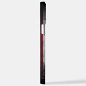 アメリカ国旗にテキストを追加する iPhoneケース (右側面)