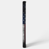 アメリカ国旗にテキストを追加する SAMSUNG GALAXYケース (左側面)