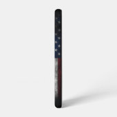 アメリカ国旗にテキストを追加する SAMSUNG GALAXYケース (左側面)