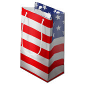 アメリカ国旗にハゲのワシ スモールペーパーバッグ (裏面アングル)