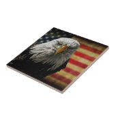 アメリカ国旗にハゲグランジワシ タイル (側面)