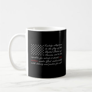 アメリカ国旗に対する忠誠を誓う国 コーヒーマグカップ