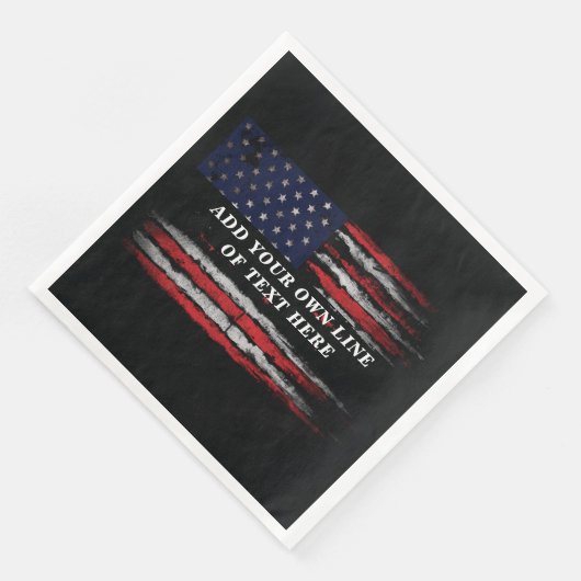 アメリカ国旗に独自の文字をグランジ追加する (コーナー)