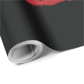 アメリカ国旗に独自の文字をグランジ追加する ラッピングペーパー (ロールコーナー)