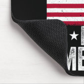 アメリカ国旗に王がいないから民主主義救に抗議9 マウスパッド (コーナー)