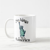 アメリカ国旗に王が無く民主主義に救抗議2 コーヒーマグカップ (左)