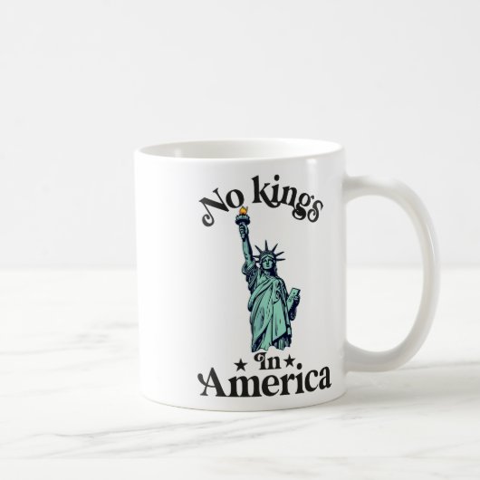 アメリカ国旗に王が無く民主主義に救抗議2 コーヒーマグカップ (右)
