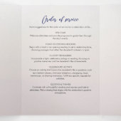 アメリカ国旗のお祝いライフ・フォト・コラージュ 三つ折りプログラム (内部中)