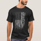 アメリカ国旗のことわざあなたのパパは私のカーディオの父 Tシャツ (正面)