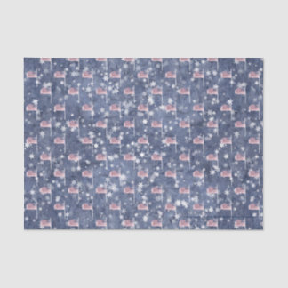 アメリカ国旗のアグロー星の斜めティッシュペーパー 薄葉紙