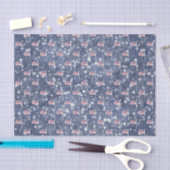 アメリカ国旗のアグロー星の斜めティッシュペーパー 薄葉紙 (クラフト)