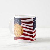 アメリカ国旗のアップルパイ コーヒーマグカップ (正面左)