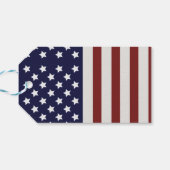 アメリカ国旗のアメリカ合衆国パターン ギフトタグ (裏面横)