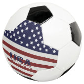 アメリカ国旗のアメリカ合衆国パターン サッカーボール (3/4)