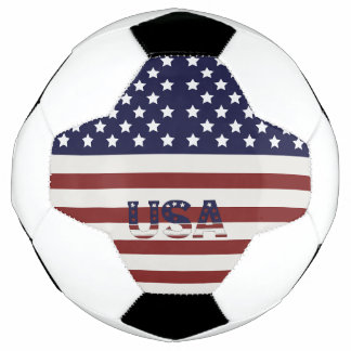 アメリカ国旗のアメリカ合衆国パターン サッカーボール