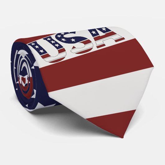 アメリカ国旗のアメリカ合衆国パターン ネクタイ (ロール)