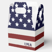 アメリカ国旗のアメリカ合衆国パターン フェイバーボックス (オープン)