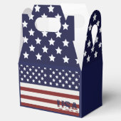 アメリカ国旗のアメリカ合衆国パターン フェイバーボックス (オープン)