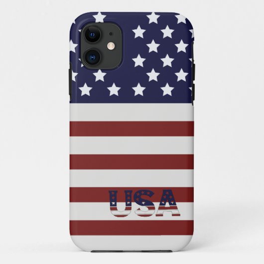 アメリカ国旗のアメリカ合衆国パターン Case-Mate iPhoneケース (裏面)