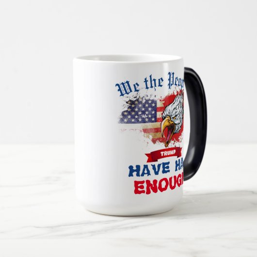 アメリカ国旗のイーグル十分 モーフィングマグカップ (正面右)