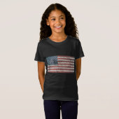 アメリカ国旗のイーグルUSA Tシャツ (正面フル)
