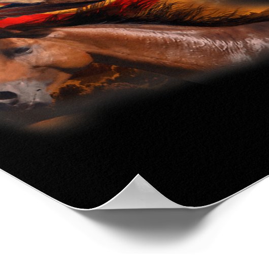 アメリカ国旗のウィングス誇りを持ったイーグル愛国第4回 ポスター (角)