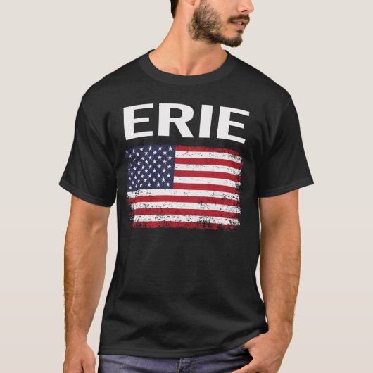 アメリカ国旗のエリー Tシャツ (正面)