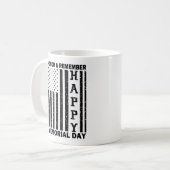 アメリカ国旗のオナーリーブハッピーメモリアルデー おもしろい コーヒーマグカップ (正面左)