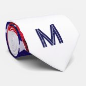 *~*アメリカ国旗のオールド・グローリー・愛国的モノグラム ネクタイ (ロール)